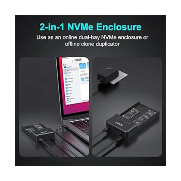 NVMe M.2 Duplicator DualBay Offline Clone ToolFree USB to_3