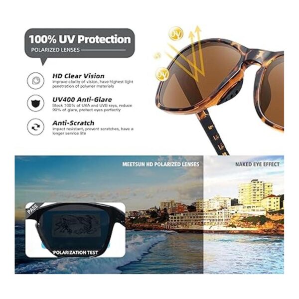 MEETSUN Gafas de sol deportivas polarizadas para mujeres y_6