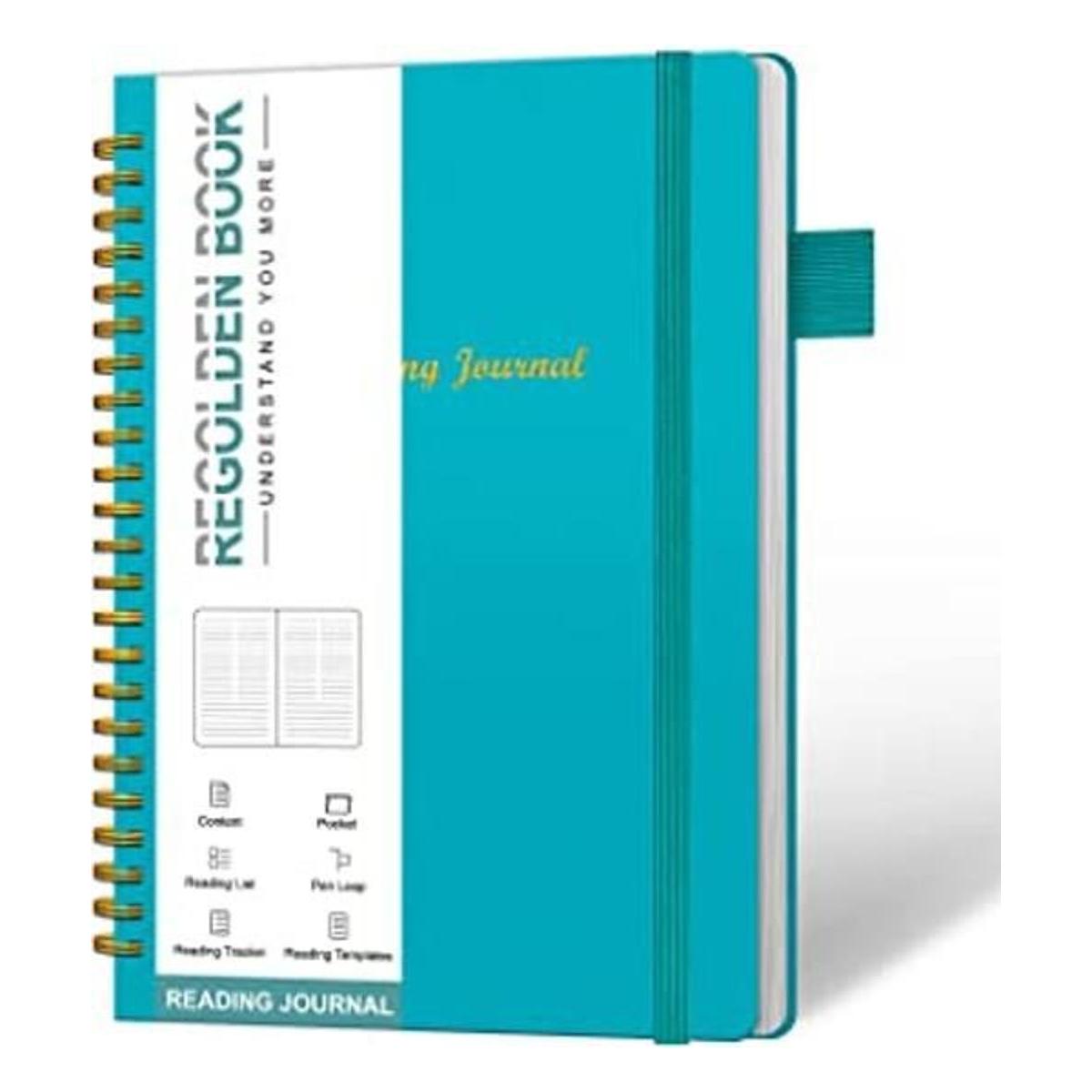 Agenda de diario de lectura cuaderno de cuero de tapa