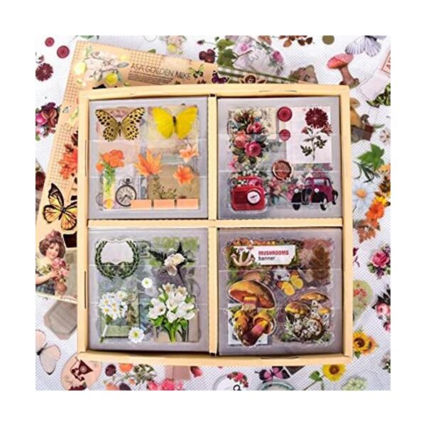 Kit de 510 calcomanías para álbumes de recortes florales_1
