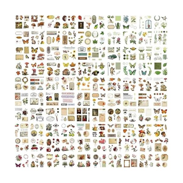 Kit de 510 calcomanías para álbumes de recortes florales_2