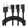 Cable USB C en ángulo recto 3 unidades 6.6 pies Cable_1