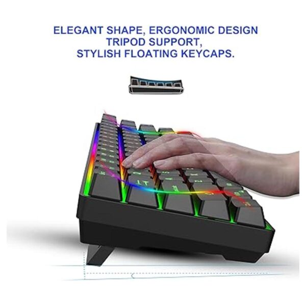 Snpurdiri Combo de teclado y mouse inalámbrico para juegos