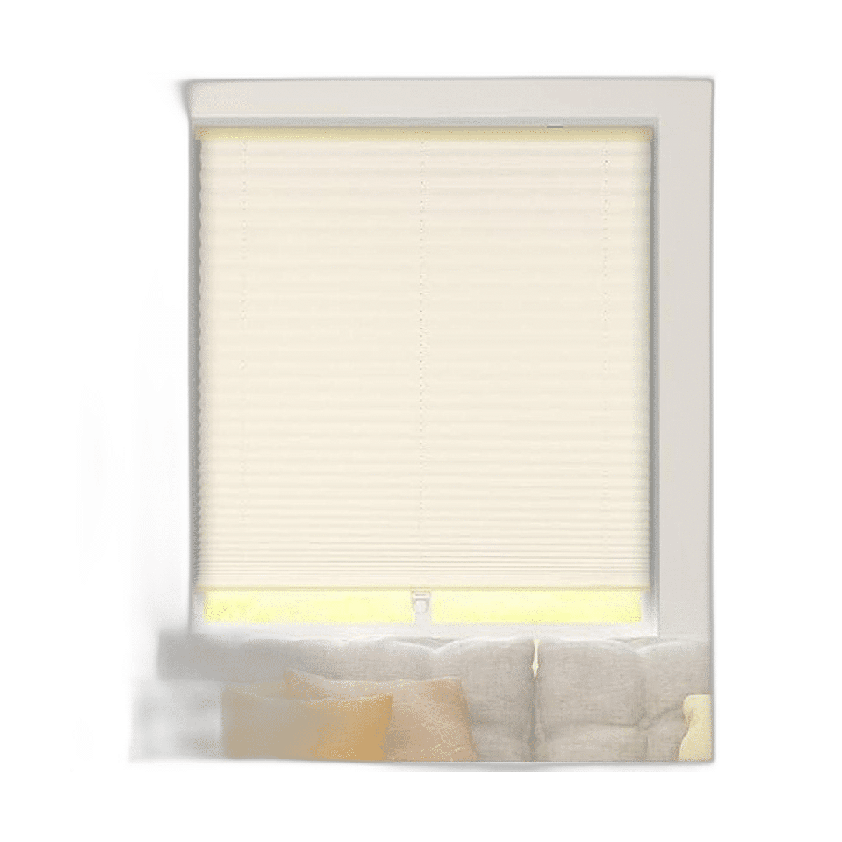 Calyx Interiors Pantalla plisada sin cordones para ventana