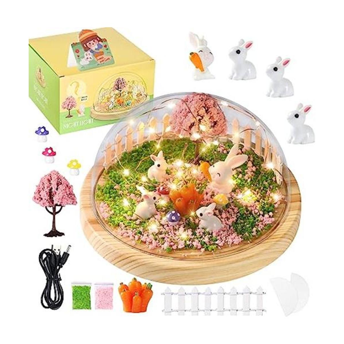 Haz tu propia luz nocturna kits de bricolaje de conejo