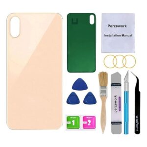 Perzework Repuesto de vidrio trasero OEM para iPhone Xs_1