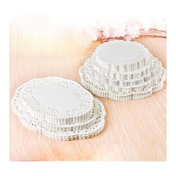 White Paper Doilies Doilies de papel de encaje redondo de_5