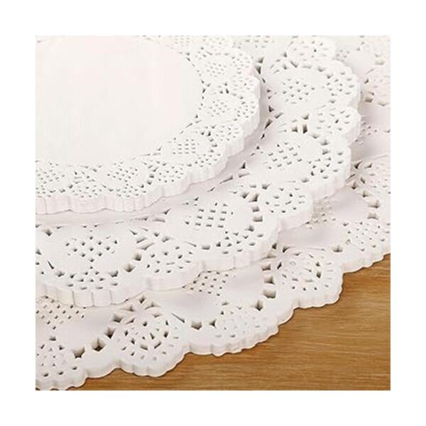 White Paper Doilies Doilies de papel de encaje redondo de_3