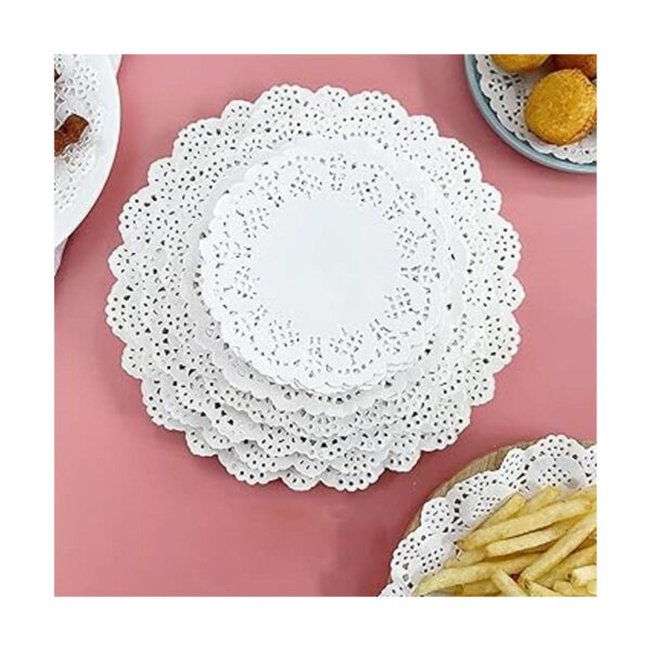 White Paper Doilies Doilies de papel de encaje redondo de_2