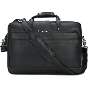 Maletín de cuero para hombres de 17 pulgadas para laptop_1