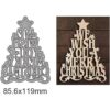 Merry Christmas Tree Metal Die Cuts Merry Christmas Tree_5