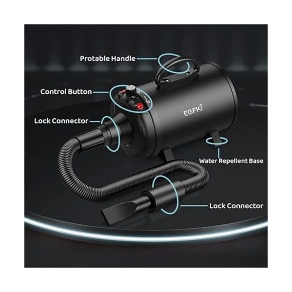 EGFKI Secador de pelo de perro 5.2 HP3800 W de alta