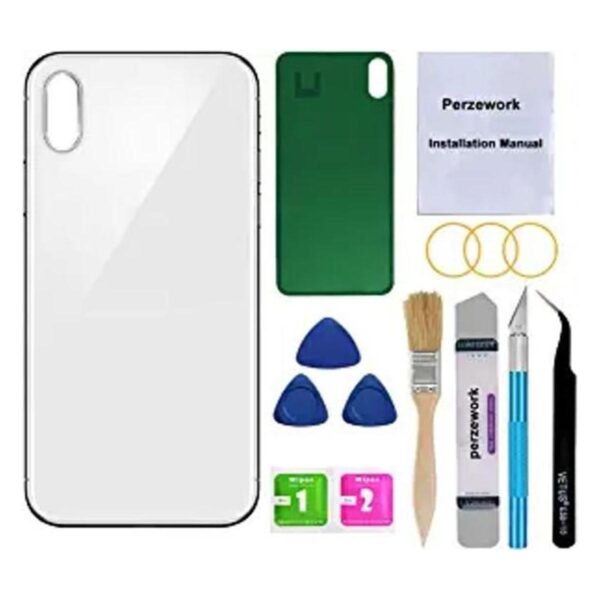 Perzework Reemplazo de vidrio trasero OEM para iPhone X de_1