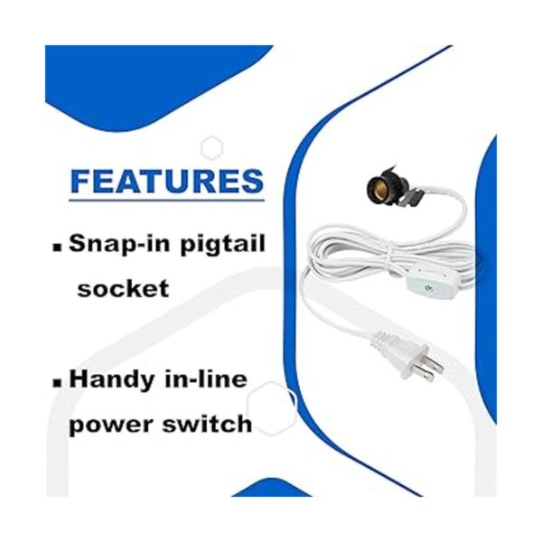 Ciata Juego de cables de iluminación de 6 pies con enchufe_2
