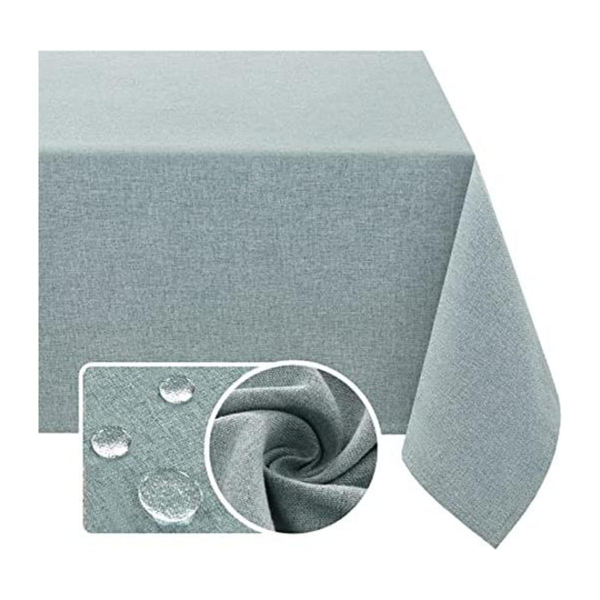 Mantel rectangular de lino texturizado de 54 x 80