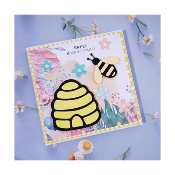 Honeycomb and Bee Metal Die Cuts Honeycomb and Bee_4