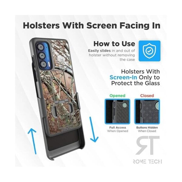 Rome Tech Funda con clip para cinturón para Motorola Edge_4