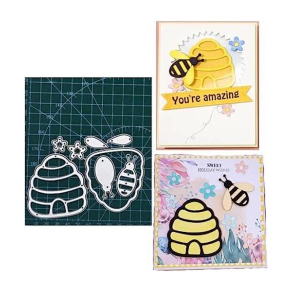 Honeycomb and Bee Metal Die Cuts Honeycomb and Bee_1