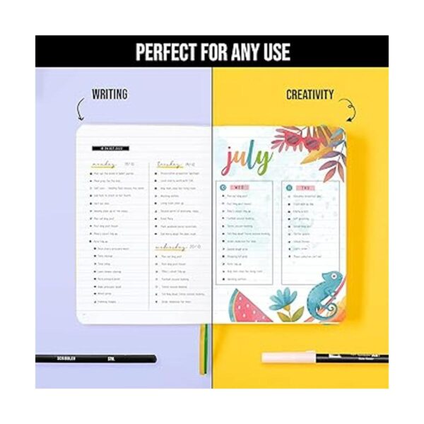 Cuaderno de diario con rayas rayadas diarios para mujeres_2