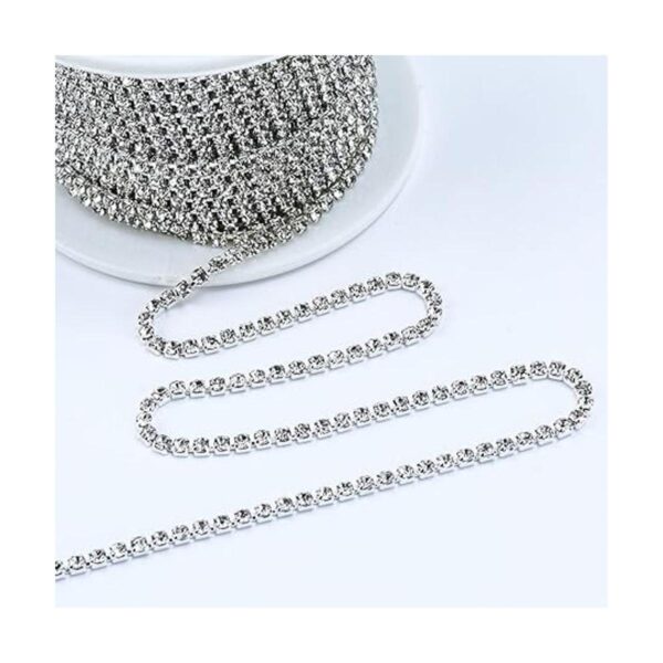 Dowarm Cadena de cierre de diamantes de imitación de_2