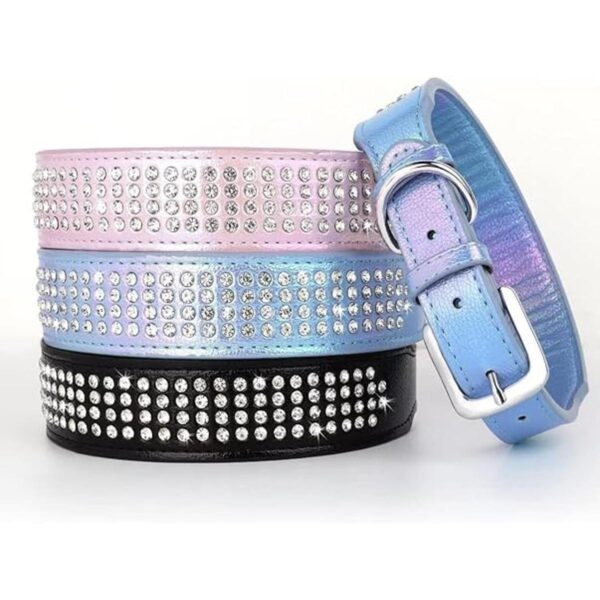 Beirui Collar de perro con diamantes de imitación_3