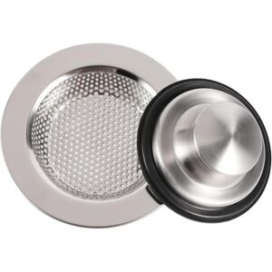 RQYEKDO Juego de 2 coladores de fregadero de cocina