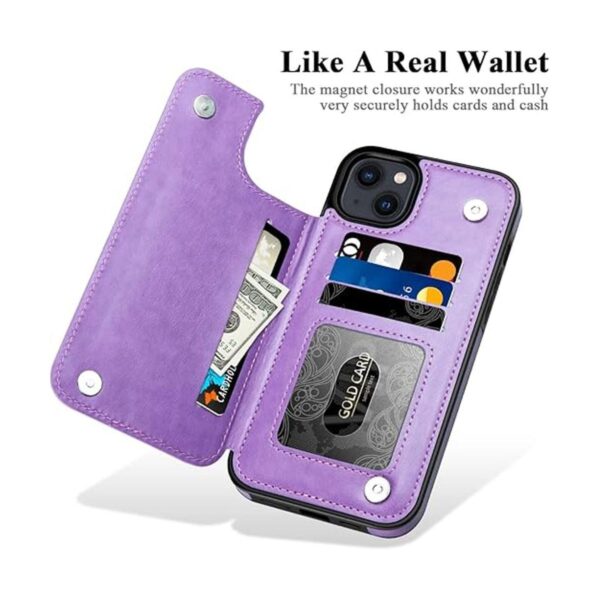 MMHUO Funda protectora para iPhone 14 Plus con soporte_2