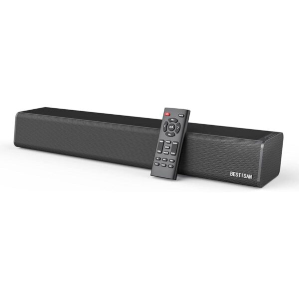 BESTISAN Barra de sonido delgada de 50 vatios para TV con_1