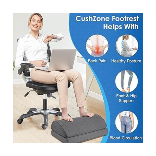 CushZone Reposapiés para debajo del escritorio en el_4