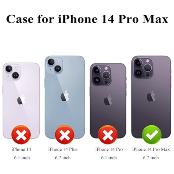 MMHUO Funda protectora para iPhone 14 Pro Max con soporte_3