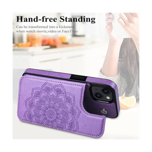 MMHUO Funda protectora para iPhone 14 Plus con soporte_4
