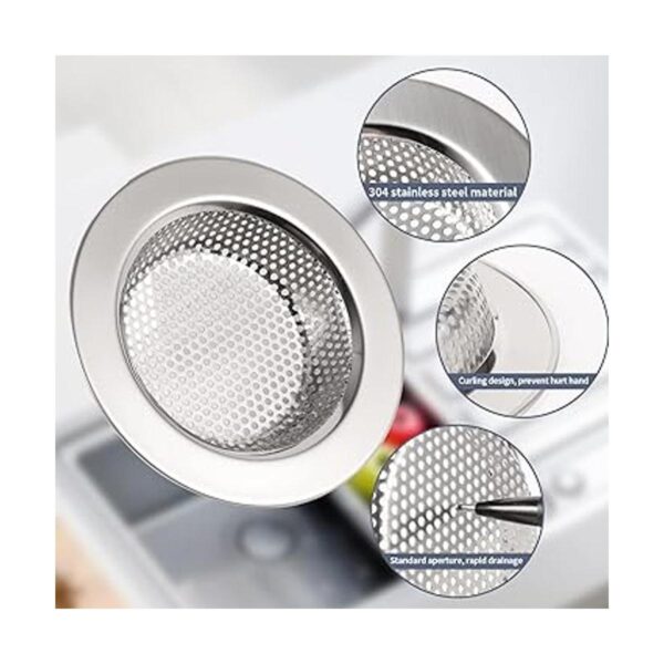 RQYEKDO Juego de 2 coladores de fregadero de cocina