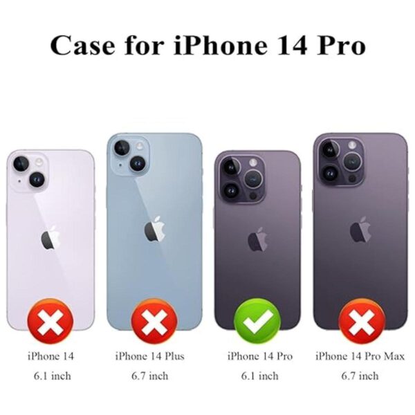 MMHUO Funda protectora para iPhone 14 Pro con soporte para_3