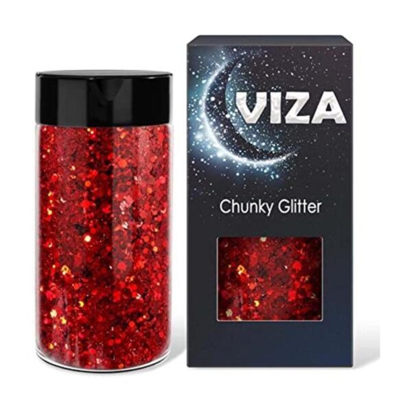 Viza Purpurina holográfica gruesa de 7.8 onzas 7.76 oz_1