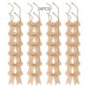 Meseey 24 Pcs 3 Inch Mini Burlap Ribbon Bow Smal Bows for