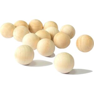 100 bolas de madera redondas de 1 pulgada esfera de_1