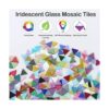 LITMIND Azulejos triangulares de mosaico de vidrieras