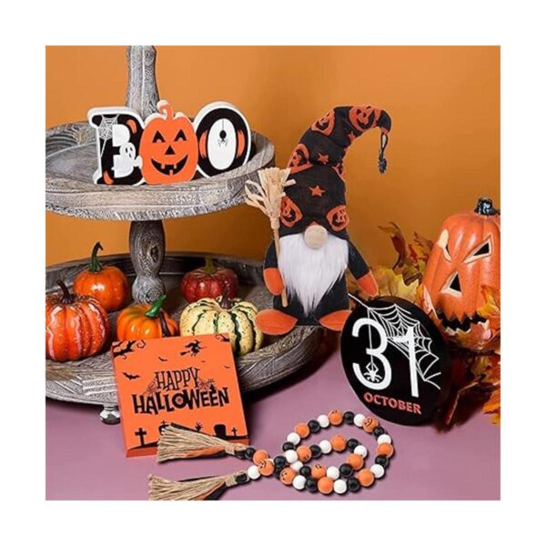 Decoración de bandeja escalonada de Halloween para