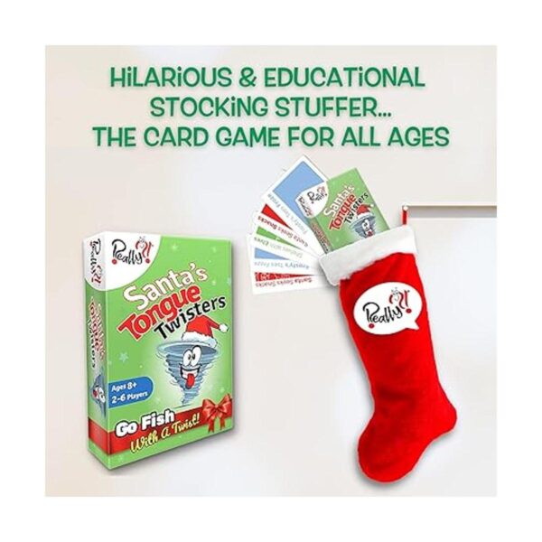 Santas Tongue Twisters Card Game Christmas Games for