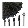 160Pcs Universal Nylon Push Mount Cable Zip TieNylon Self_1