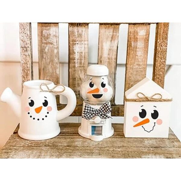 Plantillas de cara de muñeco de nieve de Navidad de 3