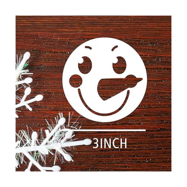 Plantillas de cara de muñeco de nieve de Navidad de 3