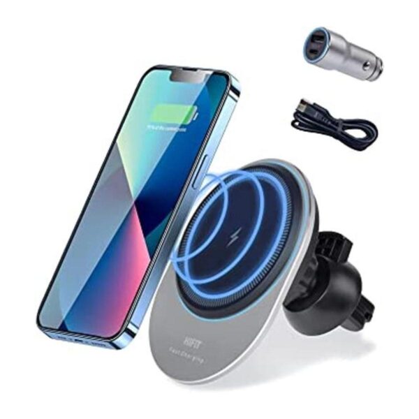 Magnetic Wireless Car Charger 15W Fast Charging for_1
