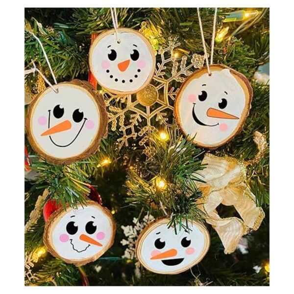 Plantillas de cara de muñeco de nieve de Navidad de 3