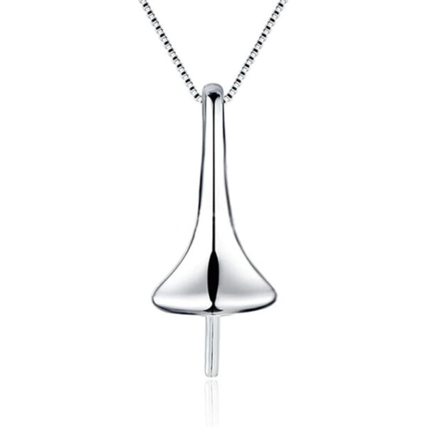 LGSY Colgantes simples de gota de agua de plata de ley