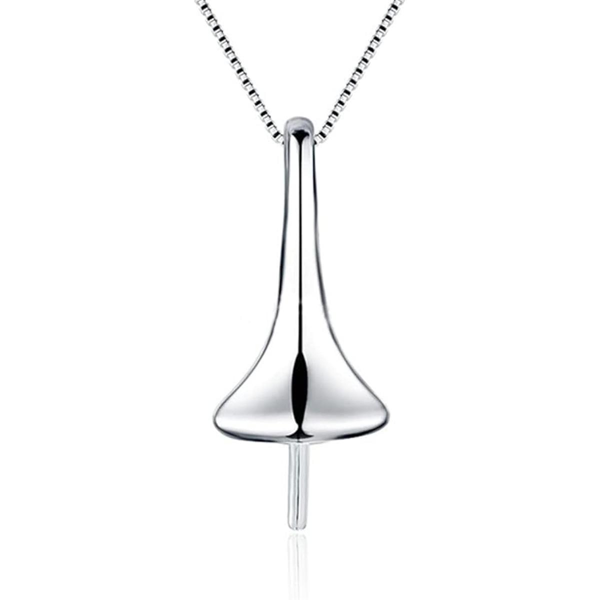 LGSY Colgantes simples de gota de agua de plata de ley