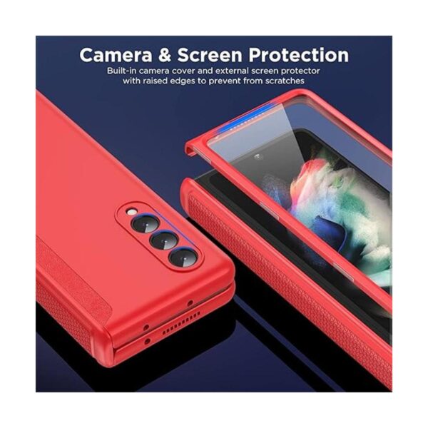 MAKAVO Funda delgada para Samsung Galaxy Z Fold 3 5G con_4