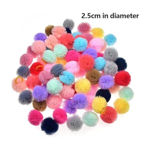 Mruq pet 100 lazos para el pelo de perro con bandas de