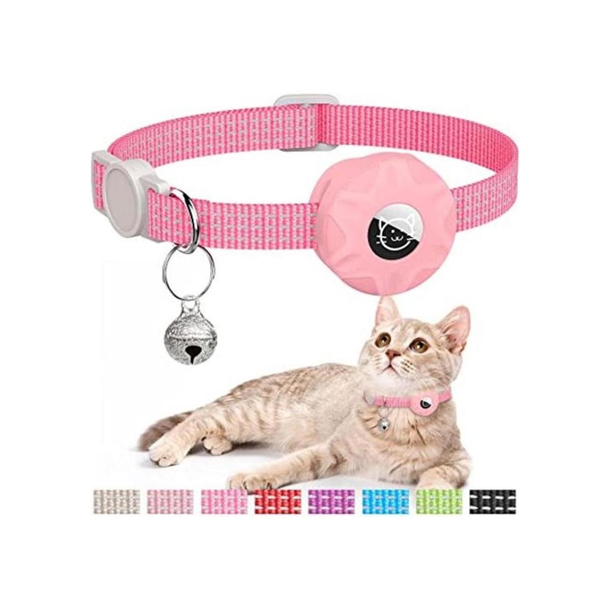 AirTag Collar de gato reflectante collar de gato con