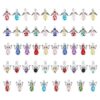 CHGCRAFT 60 dijes colgantes de cristal de alas de ángel de